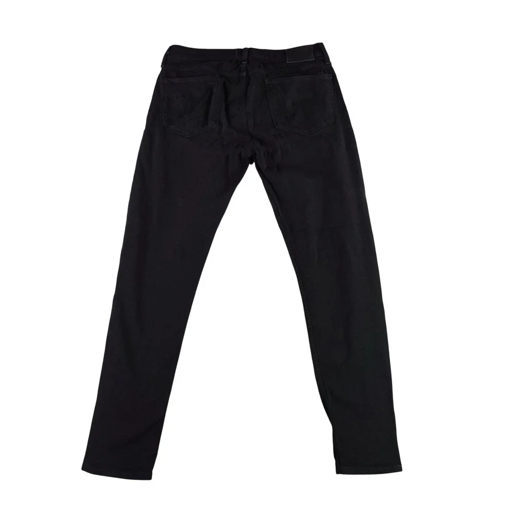 Paige Federal Jeans Mens 31x32 Black Slim Straight Transcend Stretch Denim USA